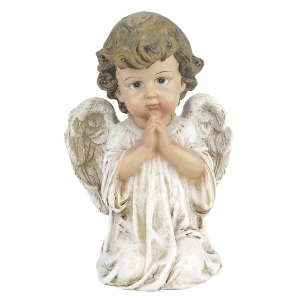 a baby angel praying
